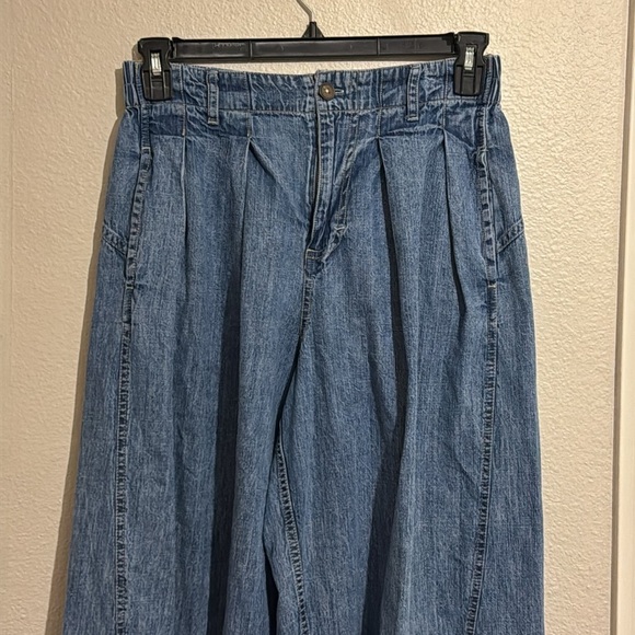 We The Free Blue Baggy Ballon Wide Leg Jeans - Picture 3 of 7